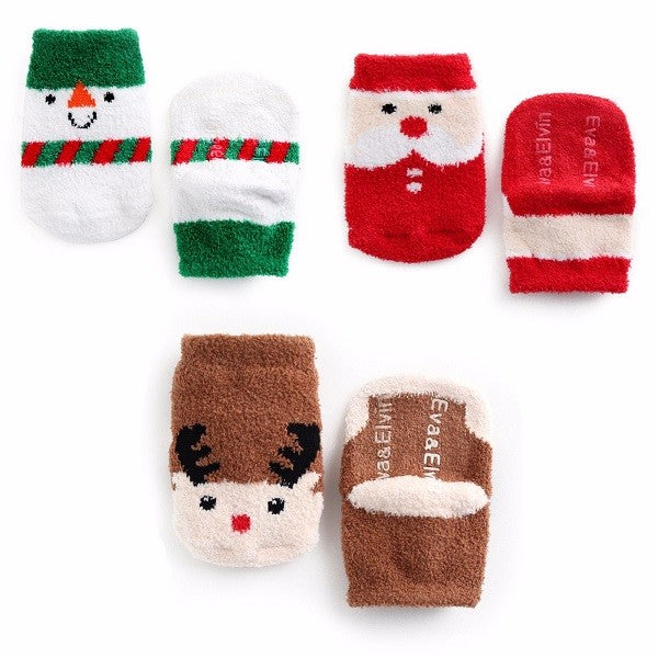 Reindeer Fuzzy Fur Socks