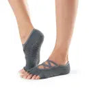Half Toe Elle Grip Socks Charcoal