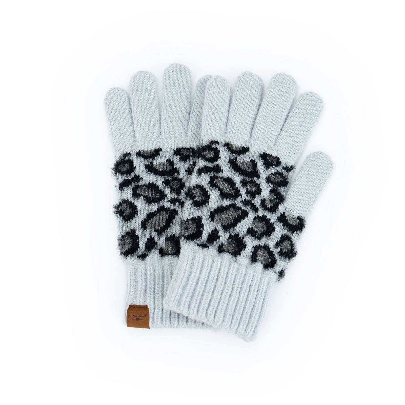 Ultra-Soft Snow Leopard Gloves