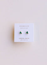 Load image into Gallery viewer, Mini Energy Gem Earring - Green Onyx
