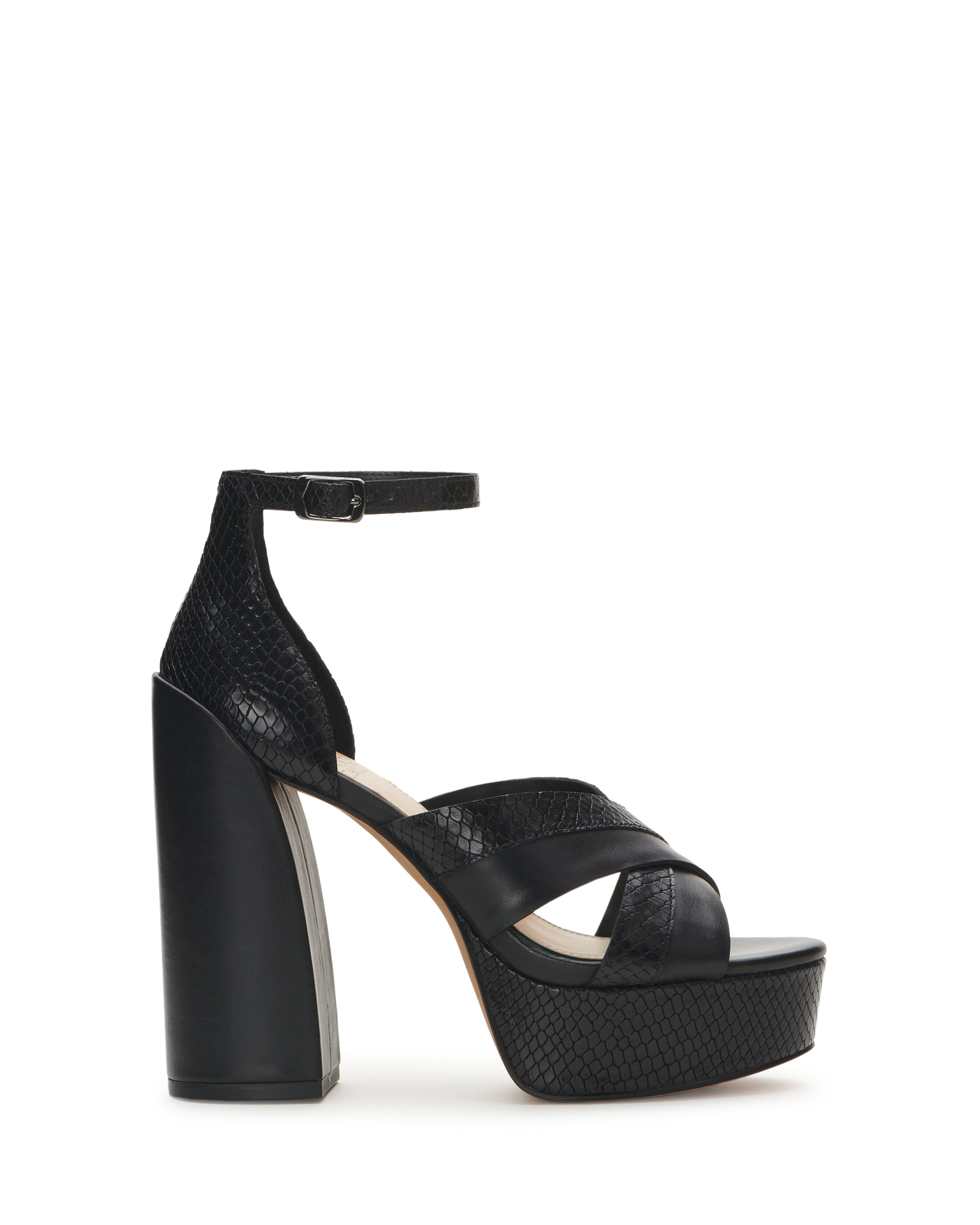 Gruelie Platform Sandal Heel- Black