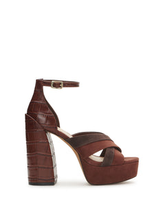 Gruelie Platform Sandal Heel- Cocoa