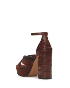Gruelie Platform Sandal Heel- Cocoa