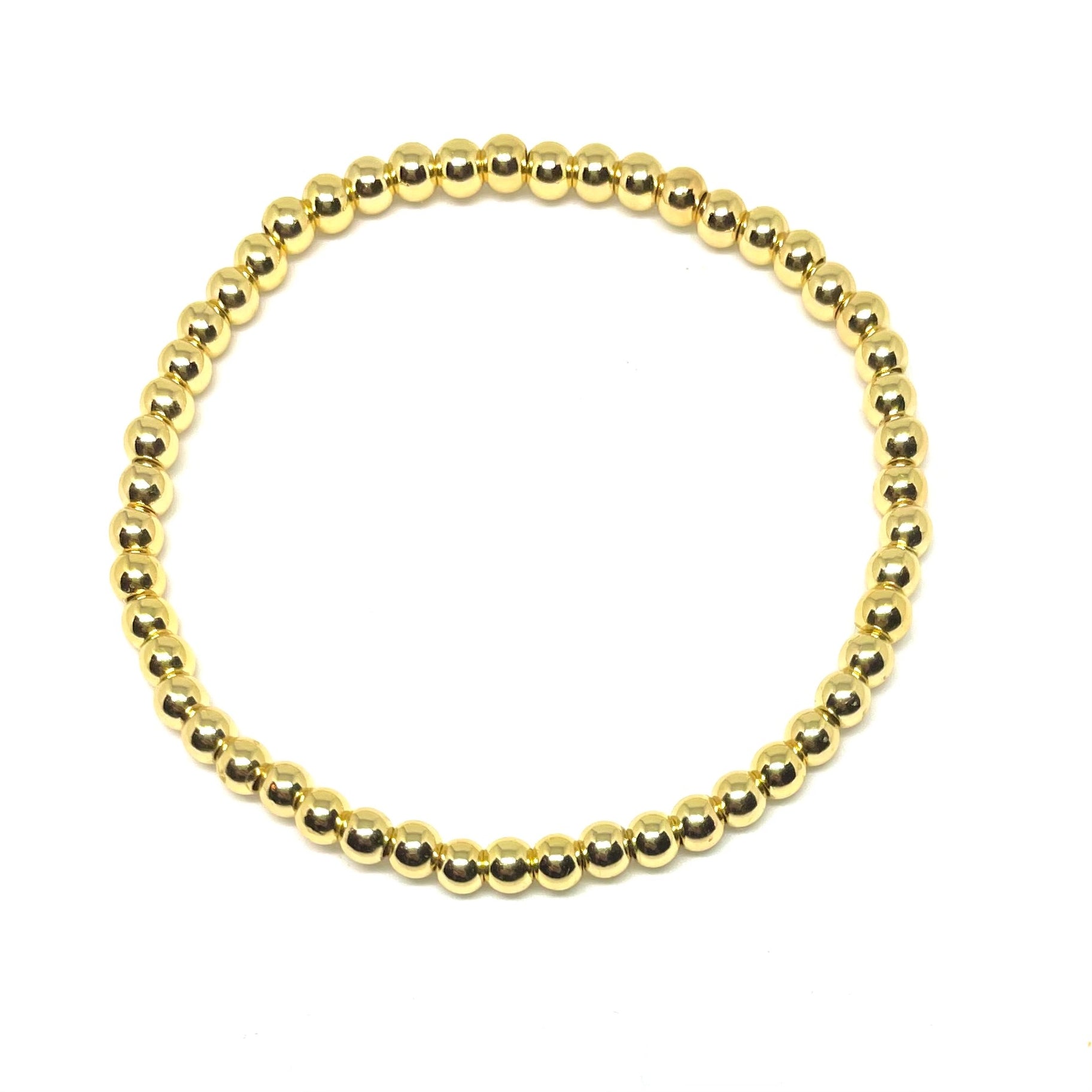 Small Gold Beaded Ball Bracelet