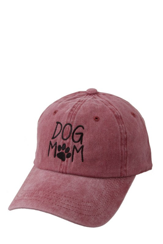 Dog Mom Embroidered Hat