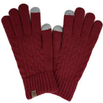 Load image into Gallery viewer, Cable Knitted Smart Touch Gloves
