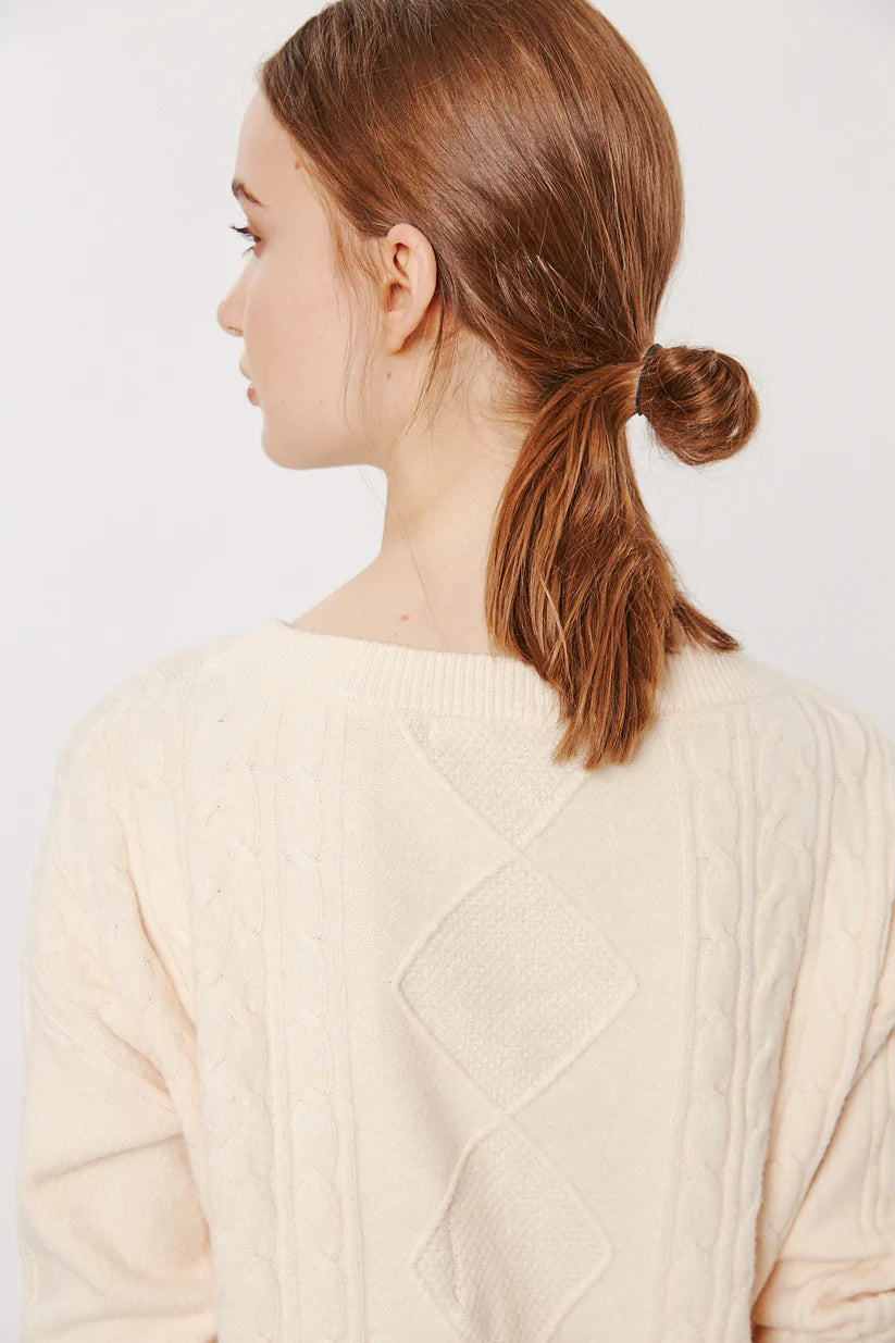 Greco Cable Knit Sweater