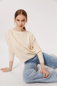 Greco Cable Knit Sweater