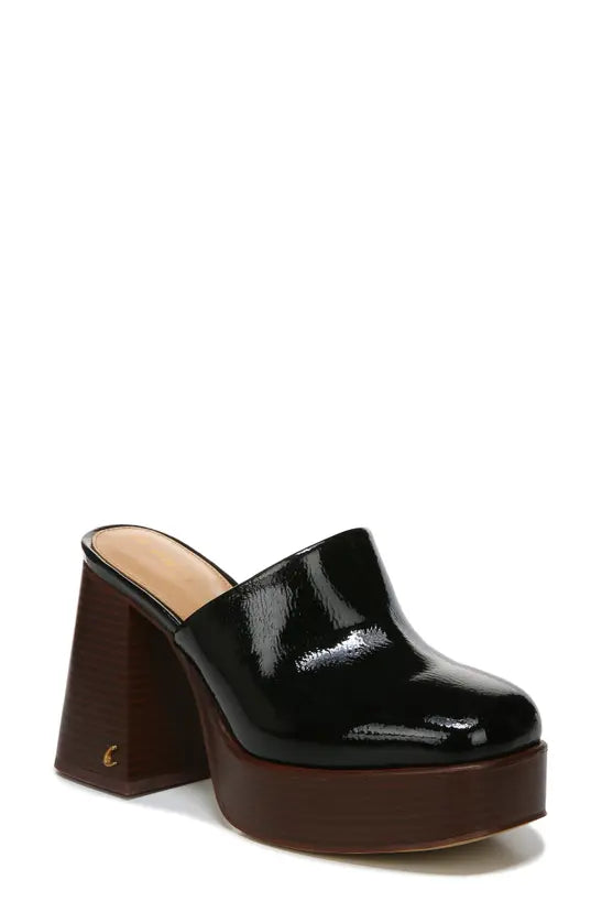 Shay Platform Clog Black