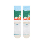 Load image into Gallery viewer, Bus Stop Men&#39;s Crew Socks Vintage White
