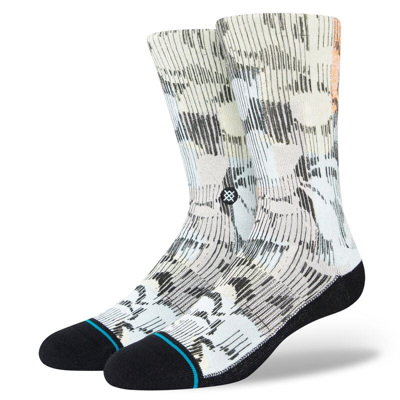 Vine Men's Crew Socks Washed Black
