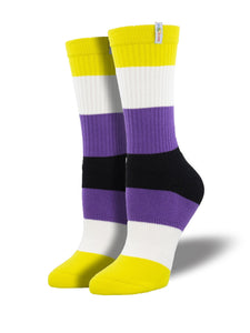 Non-Binary Pride Athletic Socks