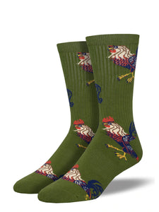 Rad Rooster Men's Athletic Socks