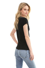 Load image into Gallery viewer, Center Seam V-Neck Tee
