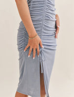 Load image into Gallery viewer, Love Galore Ruched Midi Dress
