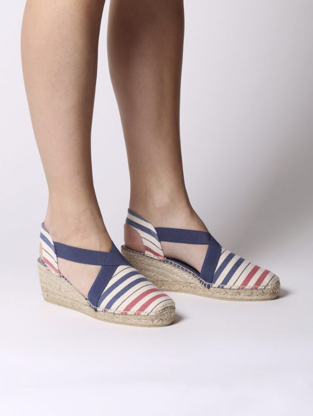 Tarbes Striped Espadrilles