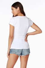Load image into Gallery viewer, Scoop Neck Tee White
