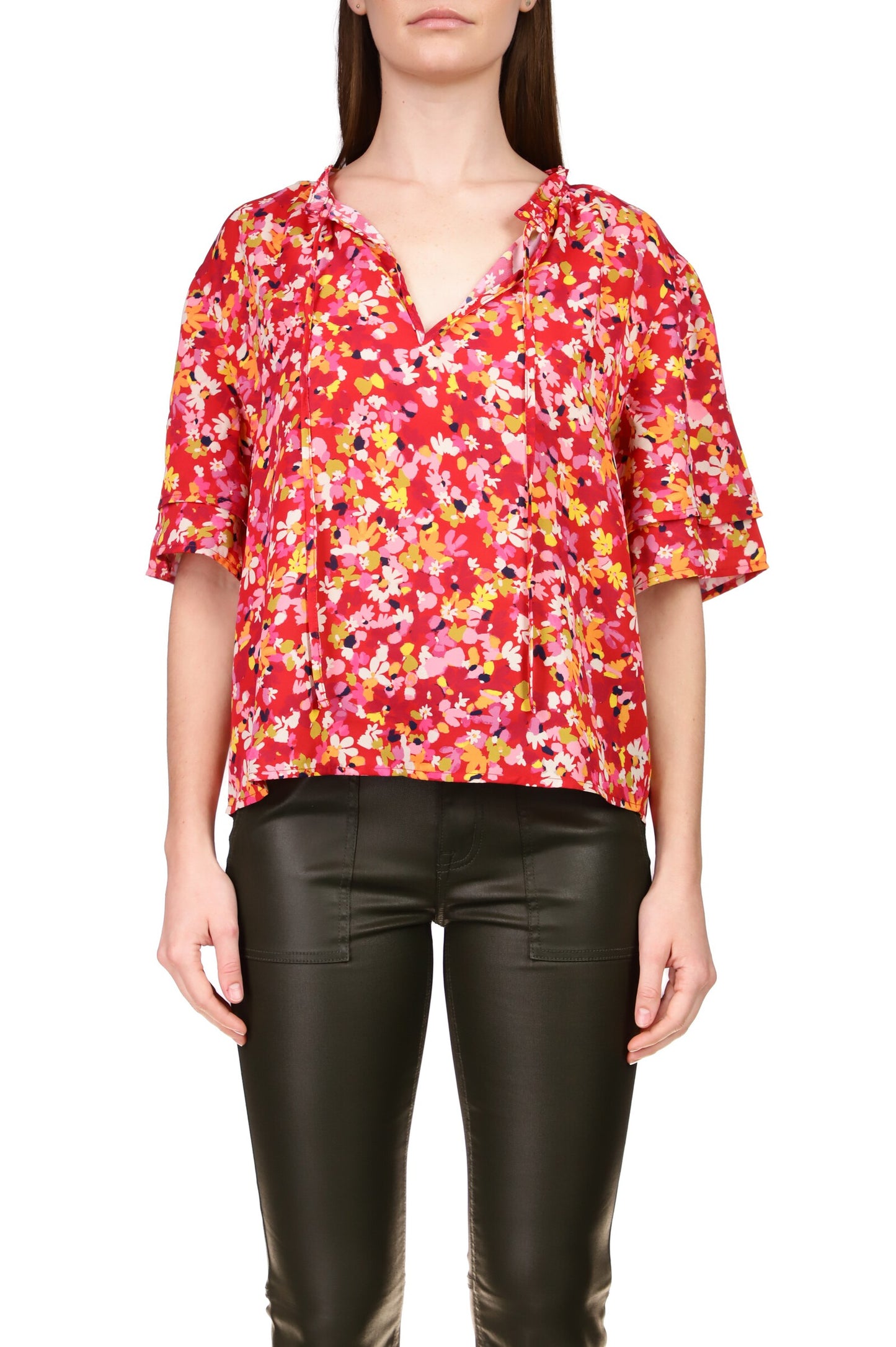 Soft Ruffle Shell Top