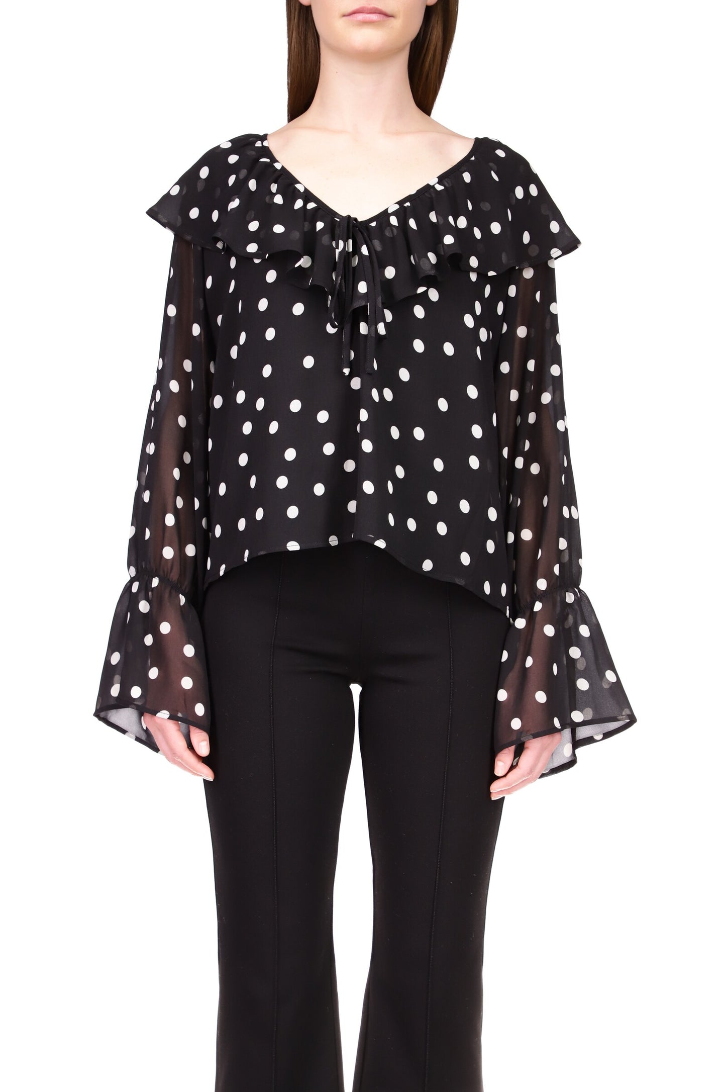 Ruffle Neck Blouse