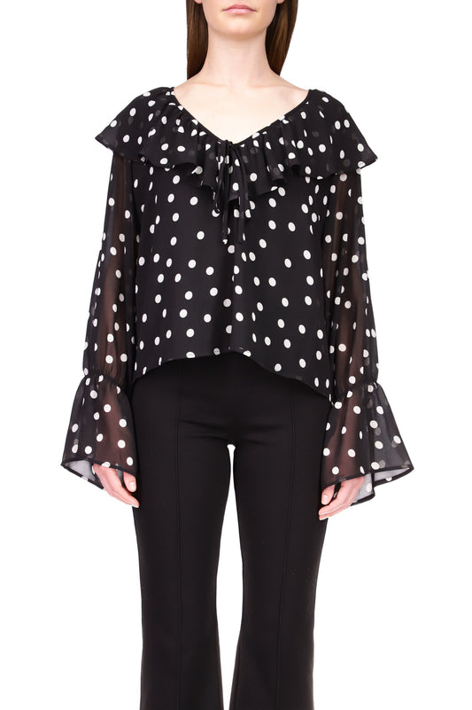 Ruffle Neck Blouse