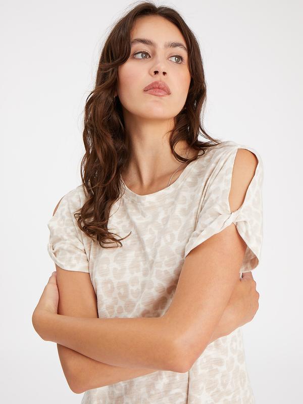 So Twisted T-Shirt Dress Bare Leo