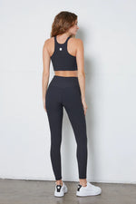 Load image into Gallery viewer, Nancy Ribbed Texture Leggings Black
