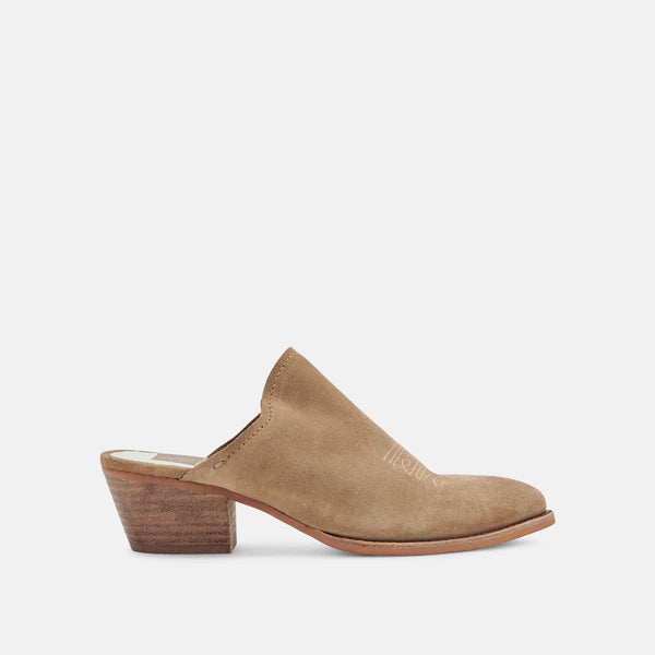 Shiloh Mules Truffle Suede
