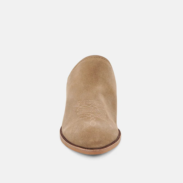 Shiloh Mules Truffle Suede