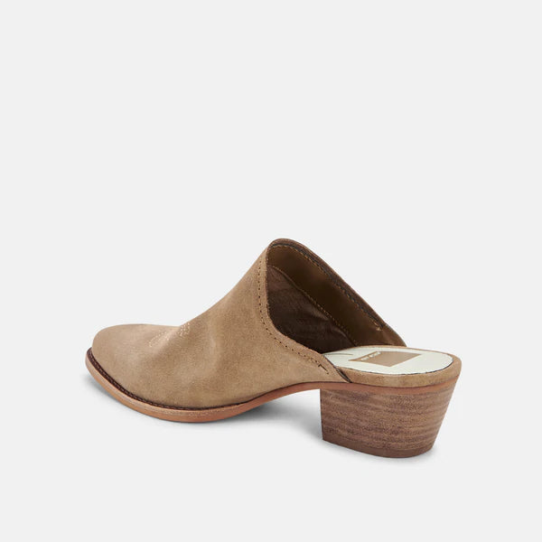 Shiloh Mules Truffle Suede