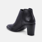 Load image into Gallery viewer, Spade Booties Black Leather
