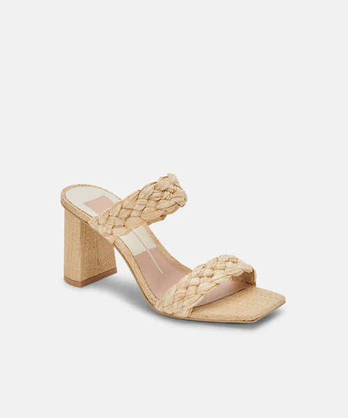 Pailey Heels - Natural Raffia