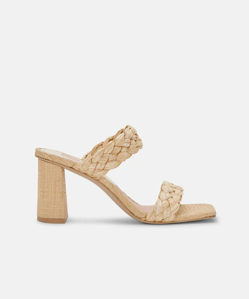 Pailey Heels - Natural Raffia