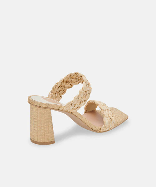 Pailey Heels - Natural Raffia