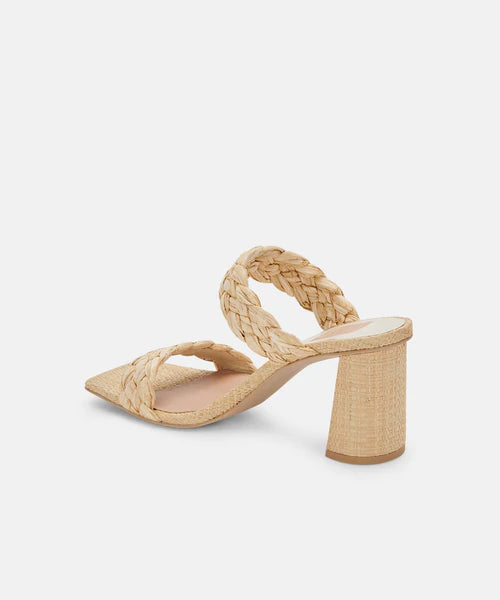 Pailey Heels - Natural Raffia