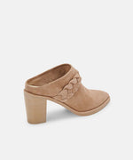 Load image into Gallery viewer, Serla Mules Truffle Suede
