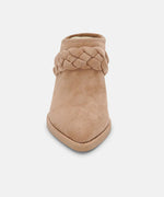 Load image into Gallery viewer, Serla Mules Truffle Suede
