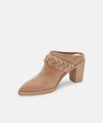 Load image into Gallery viewer, Serla Mules Truffle Suede
