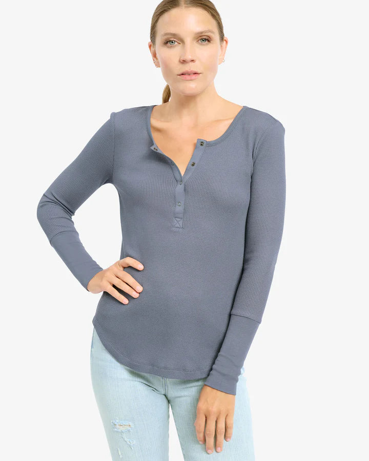 Forever Thermal Henley Ash Navy