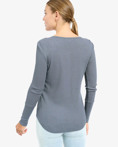 Forever Thermal Henley Ash Navy