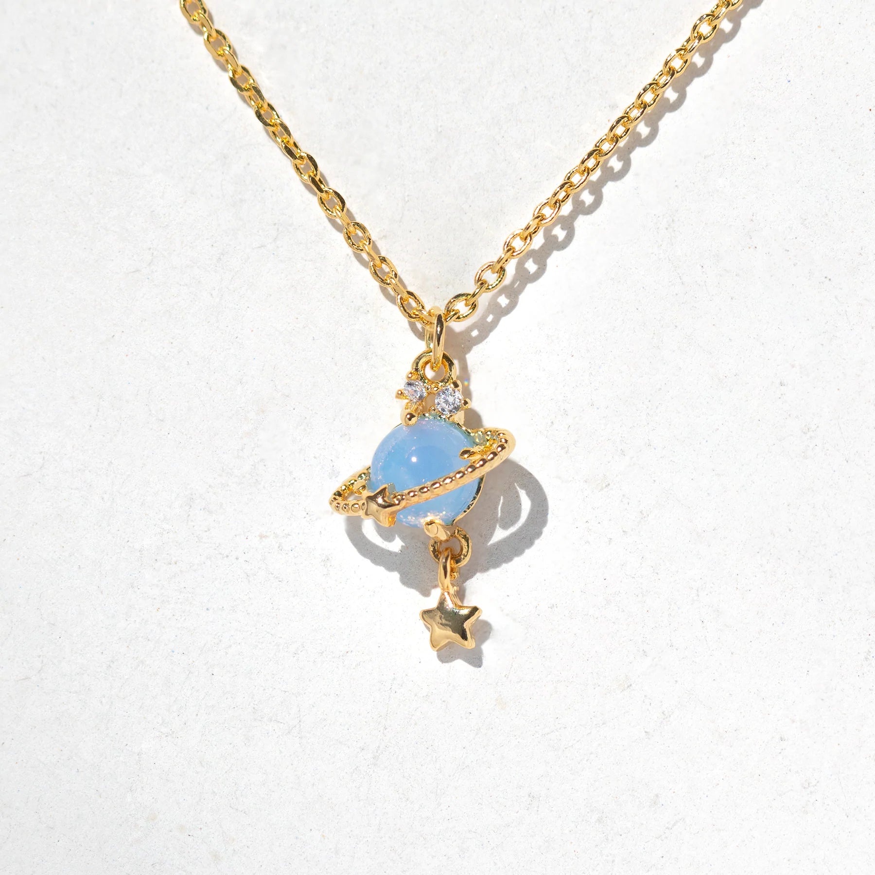 Blue Jupiter Necklace - Gold