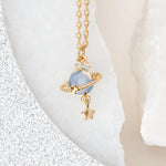 Load image into Gallery viewer, Blue Jupiter Necklace - Gold
