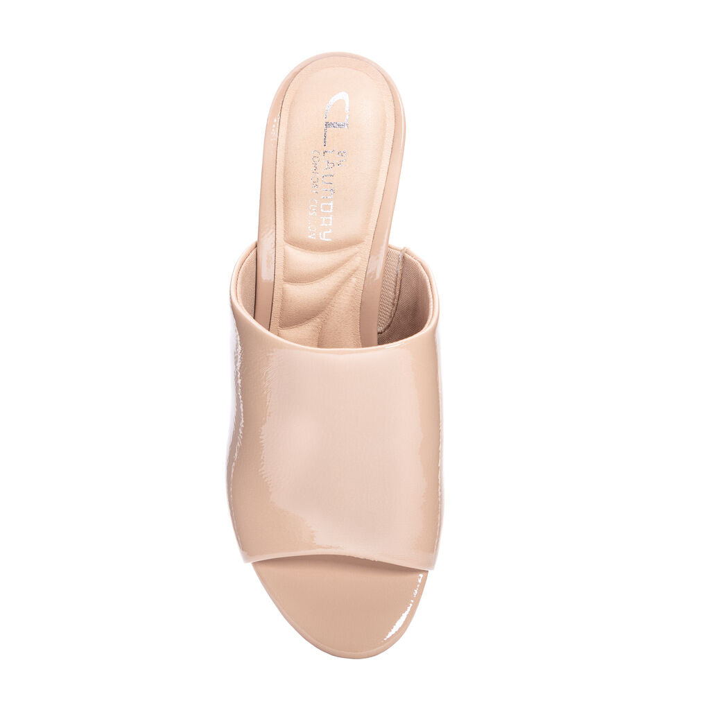 Get On Platform Heel Nude Patent