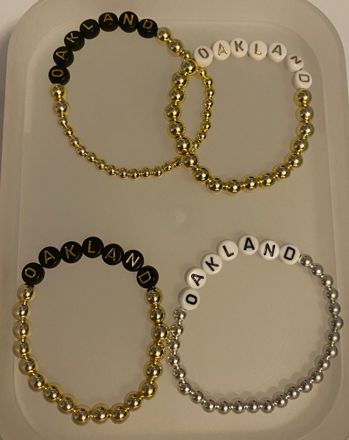 Oakland Bracelets/Can Be Personalized-Available to Order