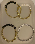 Load image into Gallery viewer, Oakland Bracelets/Can Be Personalized-Available to Order
