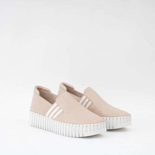 Becca Sneaker Nude Leather