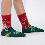 Load image into Gallery viewer, Dinosaur Days Youth Crew Socks
