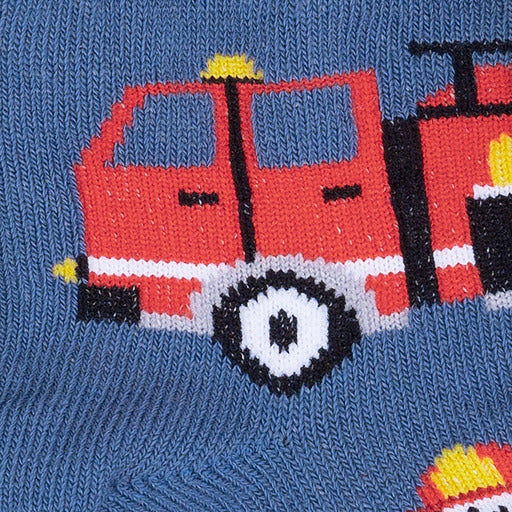 Fire Truck Pup Junior Crew Socks