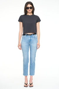 Monroe Crop High Rise Cigarette Jean - Mai Tai