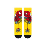 Load image into Gallery viewer, Spidey Szn Kids Socks- Yellow
