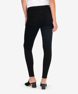 Donna High Rise Ankle Jean Black Wash